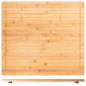 Preview: Herdabdeckplatte Schneidebrett Holz massiv (Bambus) - Perfekt als Herdabdeckung aus Holz | 56x50x4cm | Ideal auch als Nudelbrett, Tranchierbrett oder Backbrett | Hitzebeständig & Robust